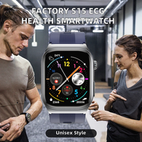 Montre connectée S15 pour la surveillance de la santé, écran tactile AMOLED, appels cellulaires SIM, suivi de la forme physique et du sommeil, IP65, réveil