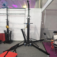 Soporte de Elevación Plegable Portátil de Hierro para Exteriores con Manivela, 6M, para Altavoces Line Array, Capacidad de Carga 250kg