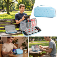 En stock, sac de rangement rigide en EVA de la série Candy original pour Nintendo Switch 2 Oled, étui de transport avec 12 emplacements pour cartes de jeu