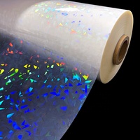 Film de Laminage Thermique BOPP Translucide Doux et Anti-Humidité en Gros pour Usine, Motif Verre Brisé, pour Supermarchés et Épiceries