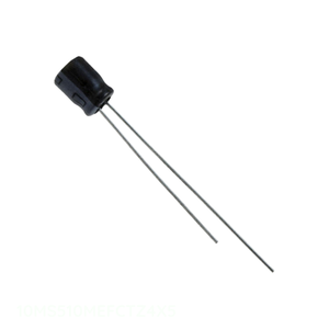 Condensateur autorisé par le distributeur CAP ALUM 10UF 20% 10V RADIAL TH Through Hole 10MS510MEFCTZ4X5 10 uF - Product Image 1