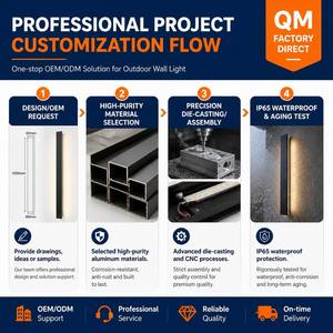 Lámpara de Pared de <span class=keywords><strong>Tubo</strong></span> Recto GU10 de Estilo Industrial, Cabezal de Lámpara de Aluminio Negro, Luz de Pared Ajustable/Iluminación Exterior Impermeable - Product Image 2