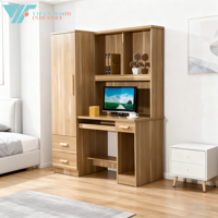 Armoire moderne en MDF pour chambre à coucher et hôtel Table d'ordinateur Designs stylés Vente d'usine Réglable pour la maison ou le salon Meubles