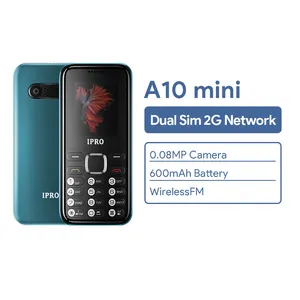IPRO A10 ponsel mini 1.77 inci murah sim ganda fitur telepon di Amerika Selatan telefono basico