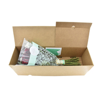 Boîte de livraison de fleurs de plantes vivantes ondulées personnalisées Boîte d'expédition de fleurs pour bouquets