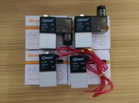 Vanne de compresseur 1/4'' normalement fermée, électrovannes pneumatiques en aluminium 12V 24V pour air, eau, huile