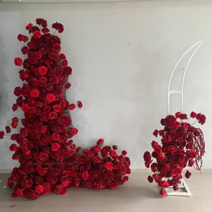 Panel <span class=keywords><strong>de</strong></span> Arco <span class=keywords><strong>de</strong></span> Flores Artificiales Ecológicas Hechas a Mano con Tacto Real <span class=keywords><strong>de</strong></span> Seda, Verde, <span class=keywords><strong>de</strong></span> 7-8 pies <span class=keywords><strong>de</strong></span> Altura, para Bodas y Fiestas - Product Image 5