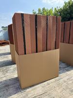 Panneau de refroidissement par évaporation avec cadre en aluminium galvanisé pour l'élevage de volailles, ferme avicole, système de ventilation et de refroidissement du bétail CE