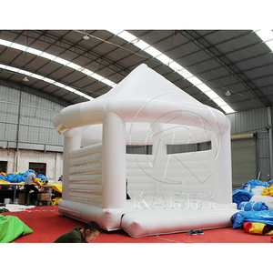Castillo <span class=keywords><strong>Inflable</strong></span> Blanco Simple para Bodas <span class=keywords><strong>con</strong></span> Toldo, Elegante Castillo <span class=keywords><strong>Inflable</strong></span> Blanco Puro Comercial para Fiestas y Eventos - Product Image 3