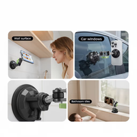Support de téléphone de voiture extra long OEM ODM avec bras réglable sur 3 axes pour diffusion en direct et enregistrement vidéo, fixation magnétique à ventouse