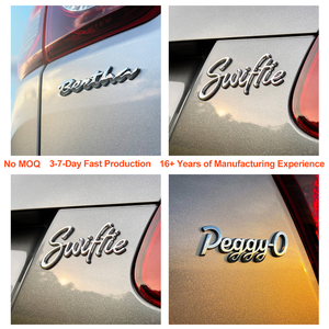 Emblema Metálico 3D de Zinc Pulido OEM Único y Personalizado para Parrilla Lateral de Coche, Diseña Tu Propio Insignia con Letras para Automóvil - Product Image 1