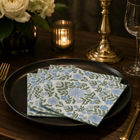 Serviettes en papier jetables à motifs floraux, serviettes en papier colorées teintes, 33x33, 1, 2 ou 3 plis, serviettes de table pour les fêtes, la restauration, les restaurants, les cafés