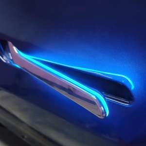 Accessoires de voiture de quatrième génération, 4 pièces, poignée de porte électrique intelligente Led tout-en-un pour <span class=keywords><strong>Tesla</strong></span> modèle 3 - Product Image 2