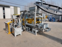 Machine automatique de fabrication de briques en béton QT4 PLC avec interverrouillage, pression hydraulique, marque BRK, vente chaude en Afrique