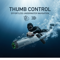 Scooter sous-marin ultra-compact personnalisable 800W, véhicule de propulsion hydrodynamique cylindrique pour plongée sous-marine, forte poussée