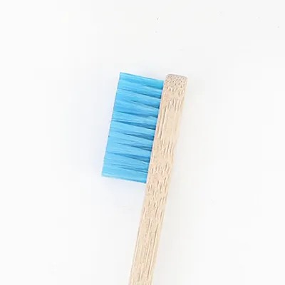 Adult Bamboo Toothbrush with medium bristled biodegradable bamboo toothbrushes in a recyclable  plastic free box.