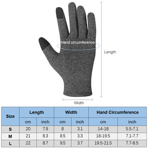 Guantes Deportivos con Pantalla Táctil para Artritis, Guantes de Dedos Completos para Alivio del Dolor Articular y Soporte de Manos - Product Image 6