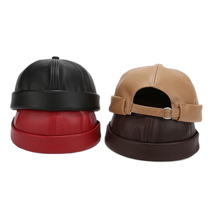 Casquette Snapback Unisexe en Cuir PU à 6 Panneaux avec Boucle Métallique Réglable et Couleurs Contrastées – Chapeau de Baseball Tendance pour Adultes - Product Image 1