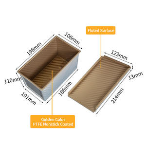 Molde antiadherente de aluminio para hornear Pan, Pan tostado con tapa, venta al por mayor - Product Image 6