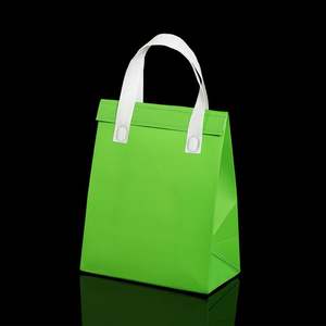 Sacs de courses pliables en coton biologique multicolores personnalisés en gros - Product Image 2