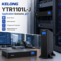 KELONG Onduleur monophasé en ligne pour salle informatique, alimentation de secours, régulation de tension, sortie 1000VA/900W YTR1101L-J