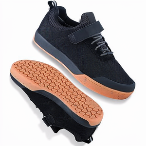 Chaussures de VTT pour hommes SANDUGO - Fermeture élastique, légères, imperméables, respirantes, dessus en toile, pédales plates, taille US 11 - Product Image 1