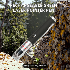 High-Power Rechargeable Green Laser Pointer <b>Pen</b> with Aluminum Alloy Construction 2000m Range for <b>Outdoor</b> Hiking <b>Cat</b> Fun Pet Toy - Product Image 2