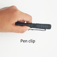 Offre Spéciale Mini lampe torche LED portable 2 piles AAA lampe stylo avec pince lampe de poche portable