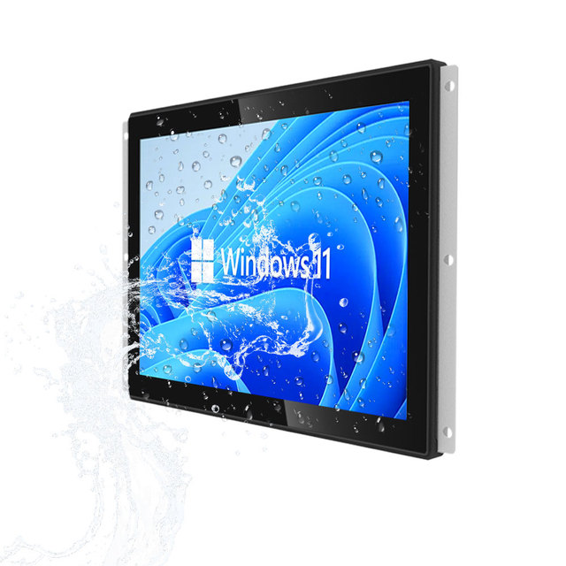 OEM 15.6/21.5 Inch IP65 FHD 10-Point Capacitive Touch Screen Panel Embedded VESA Industrial Kiosk Monitor VGA 12V 250-1000cd/m