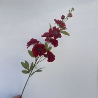 Bunga Hollyhock Buatan dari Sutra Imitasi untuk Dekorasi Tempat Pernikahan, Rangkaian Lorong, dan Dekorasi Bunga Rumah