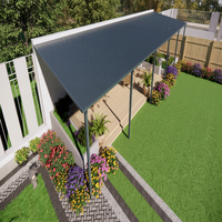 Auvent de fenêtre en aluminium réglable et résistant aux intempéries, panneau de toit en aluminium, cadre en aluminium pour fenêtre de balcon