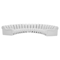 Neues Design Halbkreis-Ledersofa Halbrundes Sofa für Wohnzimmer