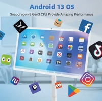 Pantalla LCD Táctil Interactiva Android FHD de 21.5, 24, 27 y 32 Pulgadas con Duración de Batería de 5 a 9 Horas, Soporte Inalámbrico, Smart TV Portátil