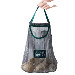 रसोई सब्जी प्याज आलू भंडारण बैग खोखले सांस जाल बैग रसोई लहसुन अदरक जाल कपड़े धोने बैग