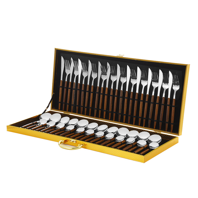 Ensemble de 48 pièces à queue arrondie - argent