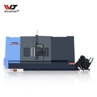 Tour CNC à lit incliné robuste TCK800 pour le métal, tour CNC pour grandes pièces, tour CNC 5 axes disponible