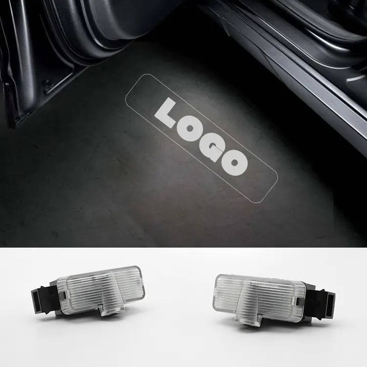 Luz de boas-vindas para porta de carro, luz LED sem fio, luz de boas-vindas com logotipo, luz 3D fantasma, sombra de 12V, projetor de logotipo em HD para porta de carro