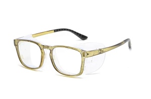 Kacamata Pengaman Gaya Fashion Produk Baru Bingkai Lebar Kustom Perlindungan Penuh Mata Pelindung Samping Logam Dengan Jaring Logam Lipat - Product Image 4