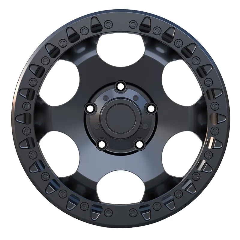 Wheels Rim Factory Wholesale Universal Aluminum Aluminium Alloy Matte Black Hoop for Prado MUX Raptor Modified Car 4 Holes 112mm