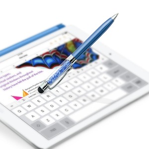 colores 2-en-1 de diamantes de <span class=keywords><strong>cristal</strong></span> Stylus pluma y tinta para tocar dispositivos de pantalla para iPhone/ipad/tablet - Product Image 4