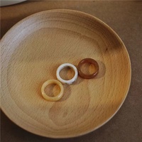 PDANY Nouveau Design Personnalisé Tendance Coloré Transparent Géométrie Cercle Acétate Motif Anneaux pour Femmes Filles Couple Bijoux Cadeaux