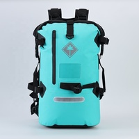 Bolsa de tela de malla pesada con revestimiento de PVC, impermeable, anti-UV, de tricot ripstop, con clip de cuchilla para raspar, suministro a granel