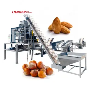 Factory Price Hazelnut Nuts Breaking Cracking Machine Longer Almond Shelling Production Line