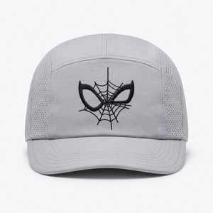 Casquette de camping unisexe réglable à 5 panneaux en nylon enduit polaire avec logo personnalisé et broderie plate pour toutes les saisons - Product Image 2