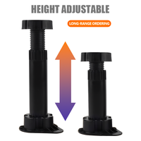 Pieds de meuble réglables en plastique robuste au design moderne pour hôpitaux, hôtels, chambres à coucher - Couleur personnalisable disponible