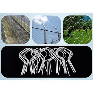 Cravate de clôture tendeur de fil de fer galvanisé en forme de T, utilisée pour fixer la clôture de chaîne de ferme de jardin - Product Image 6