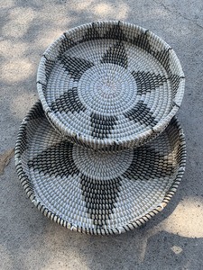Naturel Herbiers Tissé Panier Ronde Plateau de service Panier Tissé À La Main Du Vietnam - Product Image 5