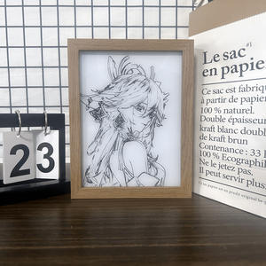 Lámpara LED con Marco de Fotos de Anime de Genshin Impact, Demon Slayer y DBZ Son Goku para Decoración <span class=keywords><strong>del</strong></span> Hogar y Sala de Juegos - Product Image 4