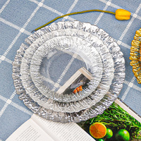 Assiettes de présentation modernes personnalisées en verre et cristal plaqué or pour la vente en gros