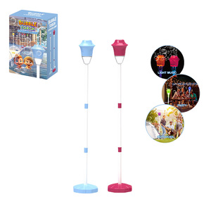 Máquina de burbujas eléctrica para exteriores con luz de sonido, lámpara de jardín de burbujas grande, diseño de flores, Camping, juguete automático para hacer burbujas - Product Image 2